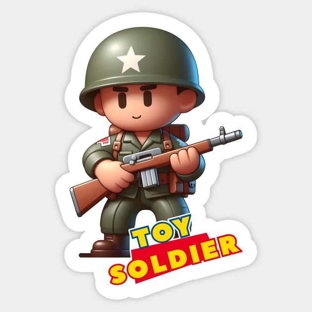 Toy Soldier Sticker by Rawlifegraphic